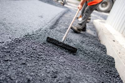 Patterned Asphalt Installation